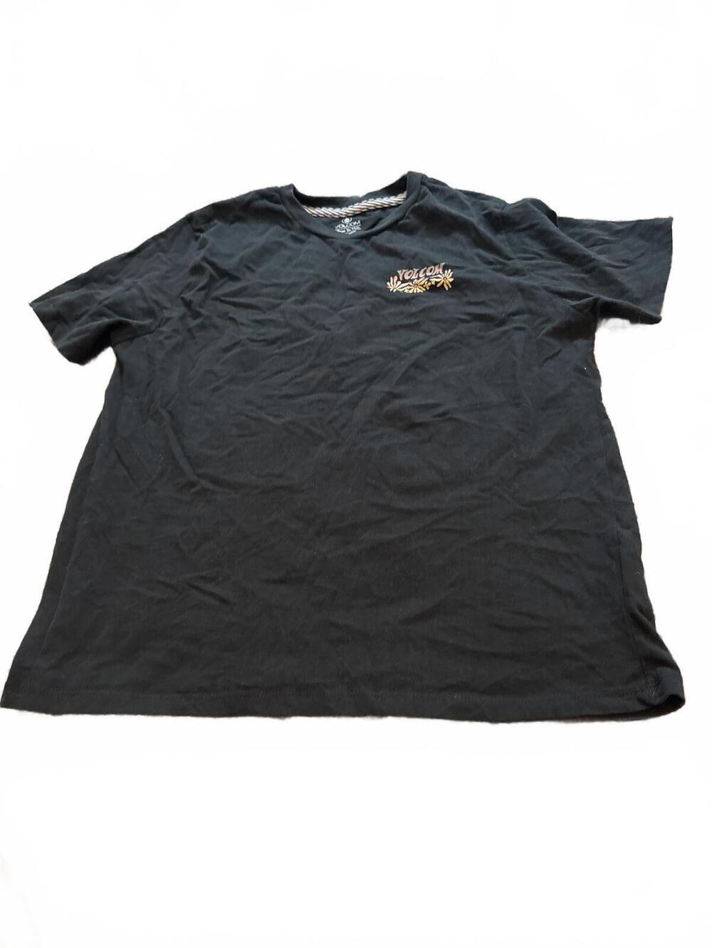Volcom Kids Boys Black Graphic Tee M (8/10) Casual Fit